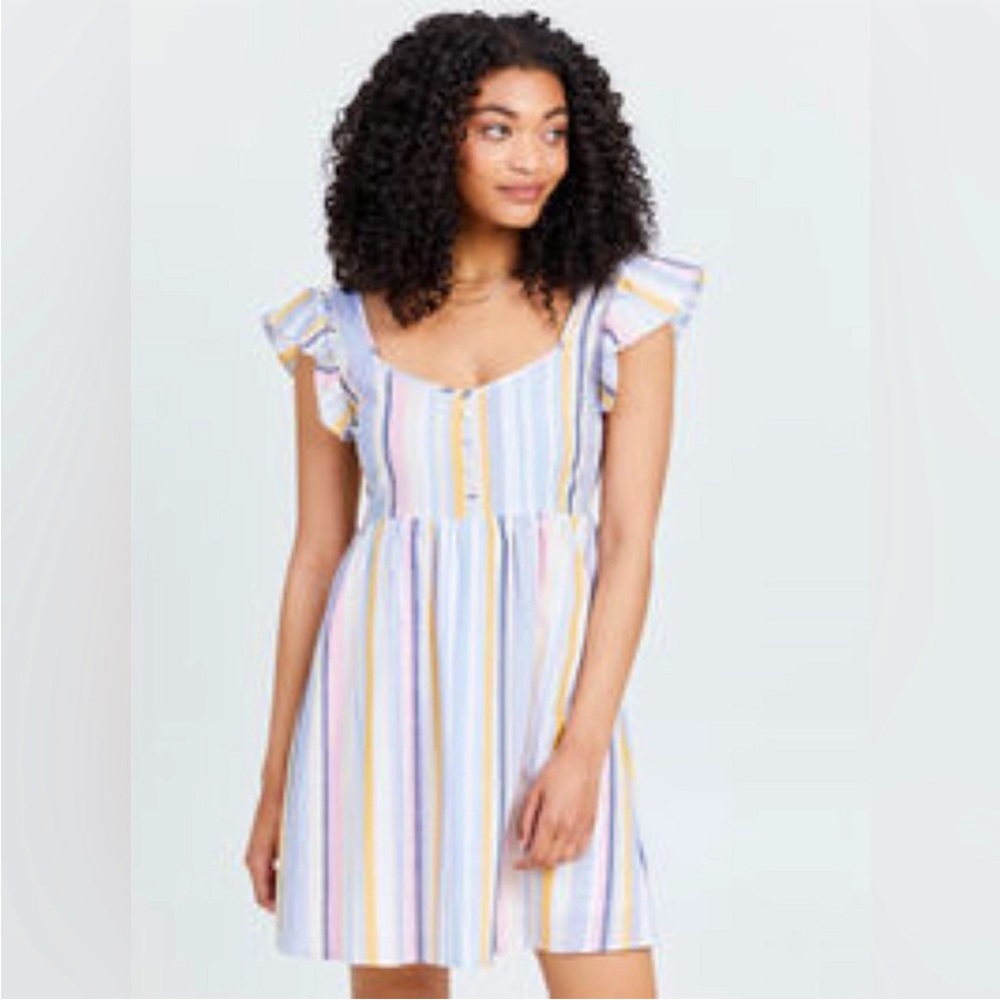 NWT 💫 Altar’d State 💫 Multi - Color Lilac Summer Stripe Dress